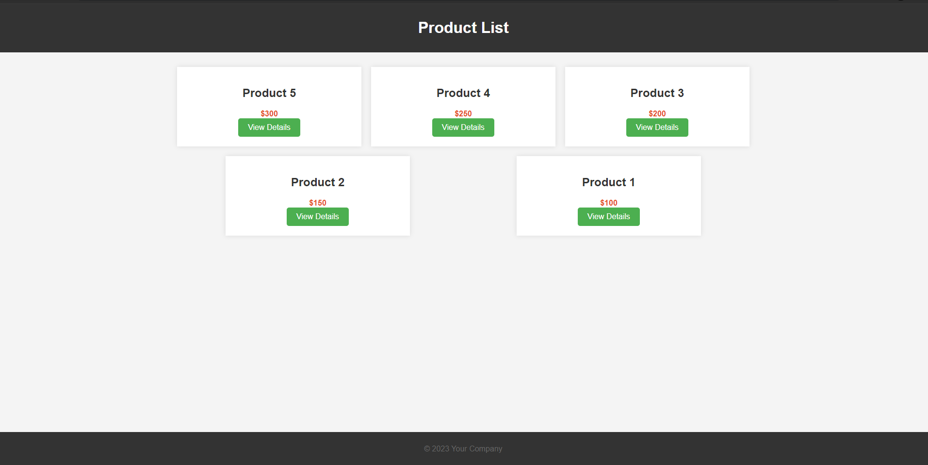 Project 2 Screenshot